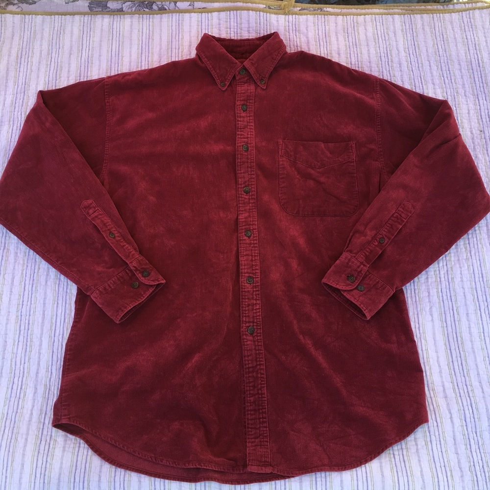 Points West Medium Burgundy Long Sleeve
